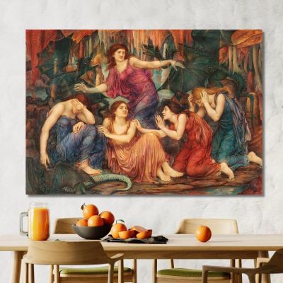 I Prigionieri Evelyn De Morgan emg35 quadro stampa su tela