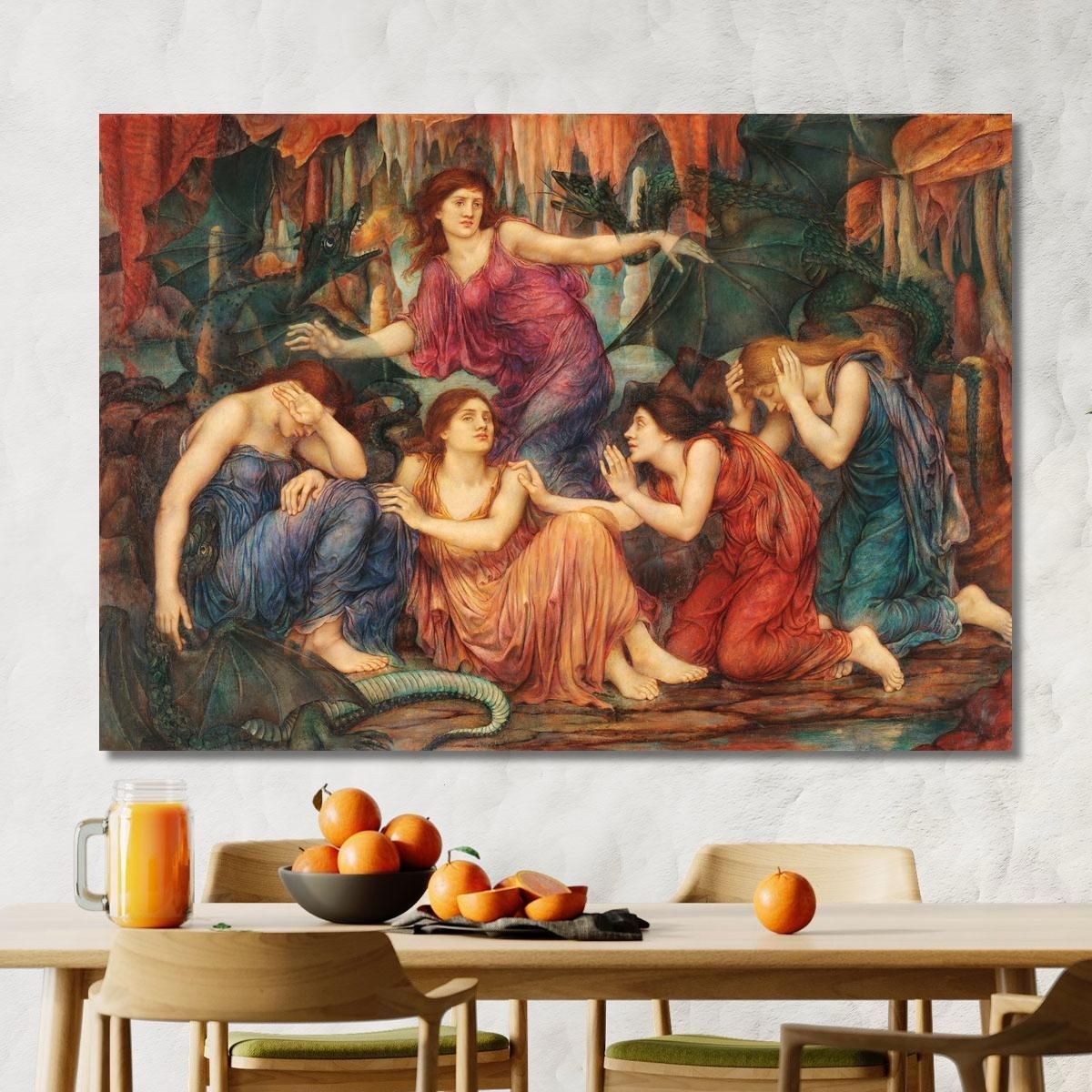 I Prigionieri Evelyn De Morgan emg35 quadro stampa su tela