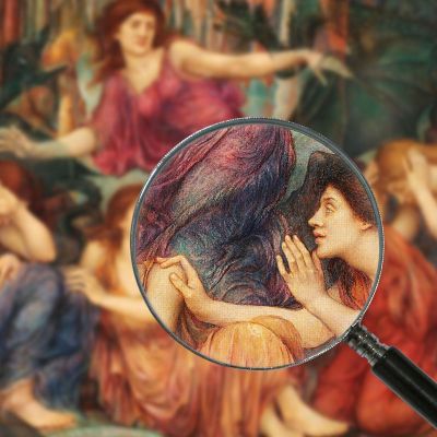 I Prigionieri Evelyn De Morgan emg35 quadro stampa su tela