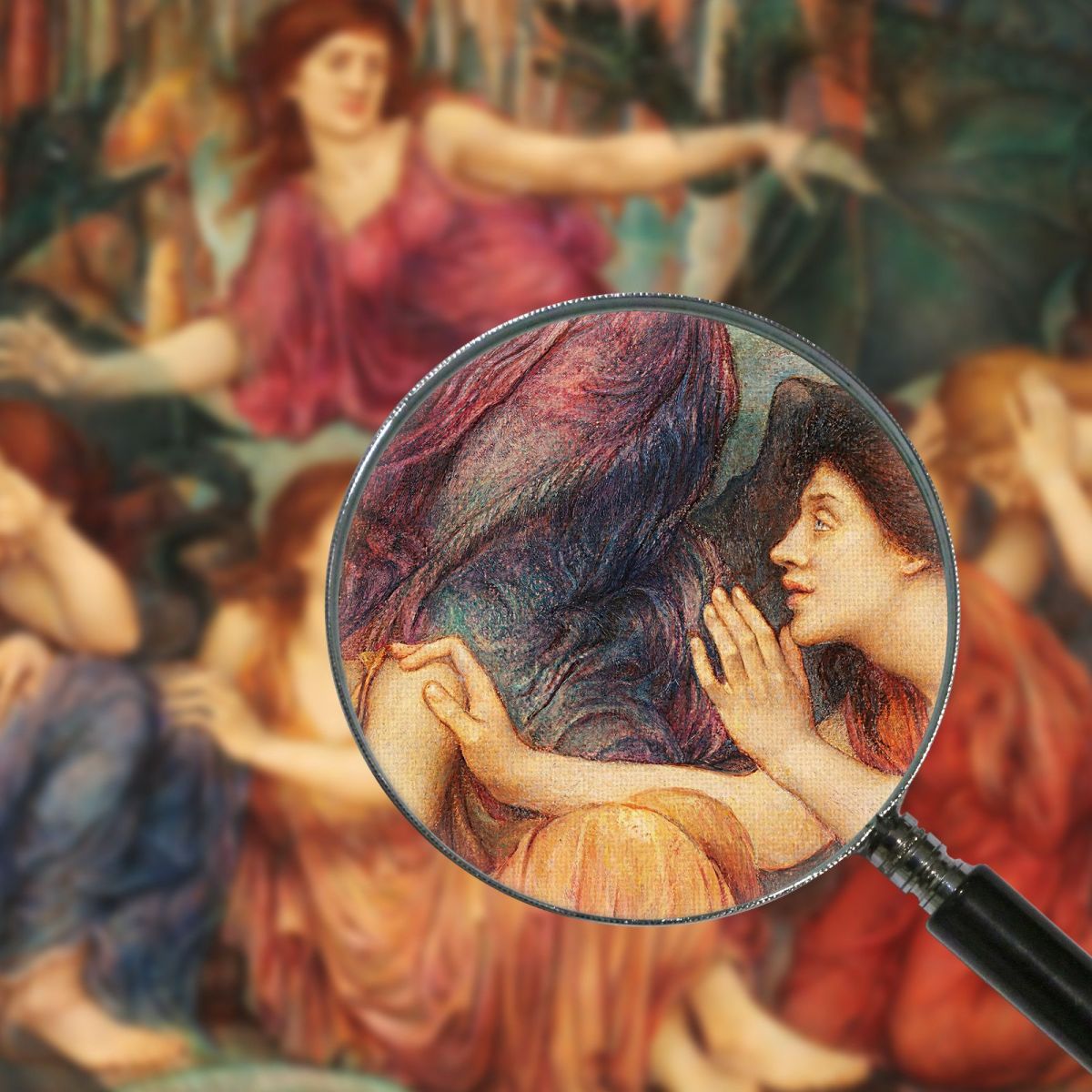 I Prigionieri Evelyn De Morgan emg35 quadro stampa su tela