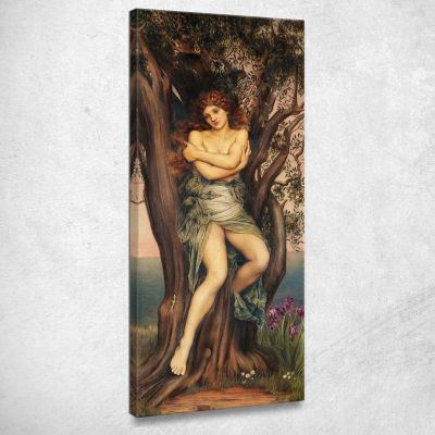 La Driade Evelyn De Morgan emg37 quadro stampa su tela