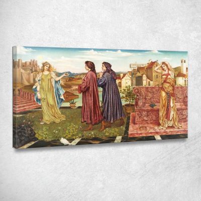 Il Giardino Delle Opportunità Evelyn De Morgan emg39 quadro stampa su tela