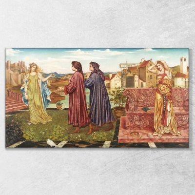 Il Giardino Delle Opportunità Evelyn De Morgan emg39 quadro stampa su tela