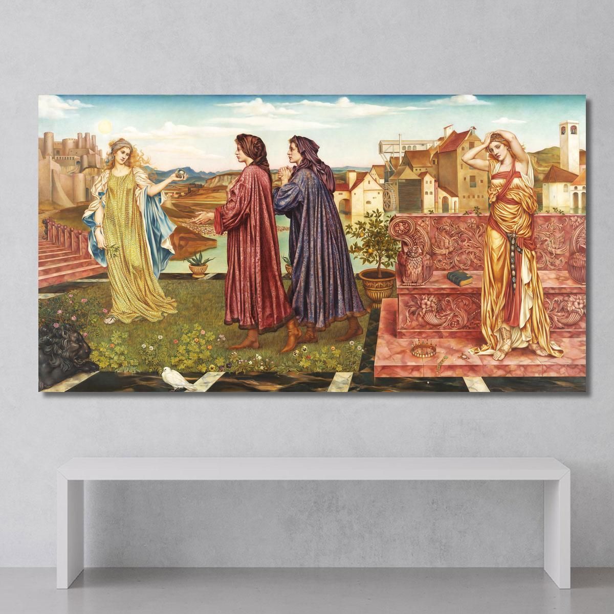 Il Giardino Delle Opportunità Evelyn De Morgan emg39 quadro stampa su tela