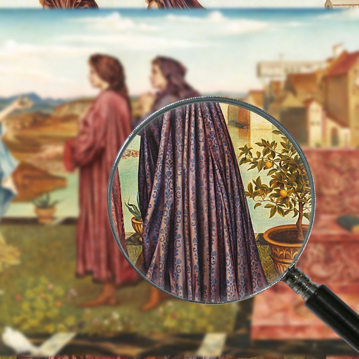 Il Giardino Delle Opportunità Evelyn De Morgan emg39 quadro stampa su tela