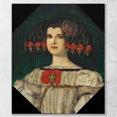 Mia Figlia Mary Con Il Costume Di Velázquez Franz von Stuck fvs57 quadro stampa su tela