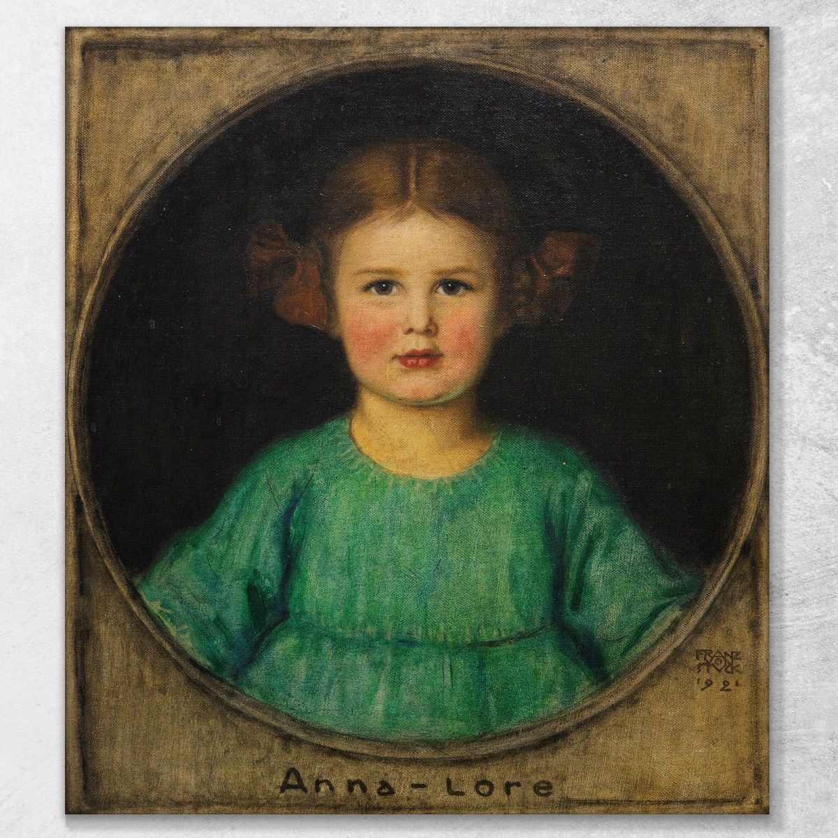 Ritratto Di Una Ragazza Anna-Lore Butzer Franz von Stuck fvs58 quadro stampa su tela