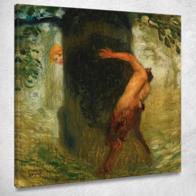 Neckerei La Presa In Giro Franz von Stuck fvs59 quadro stampa su tela