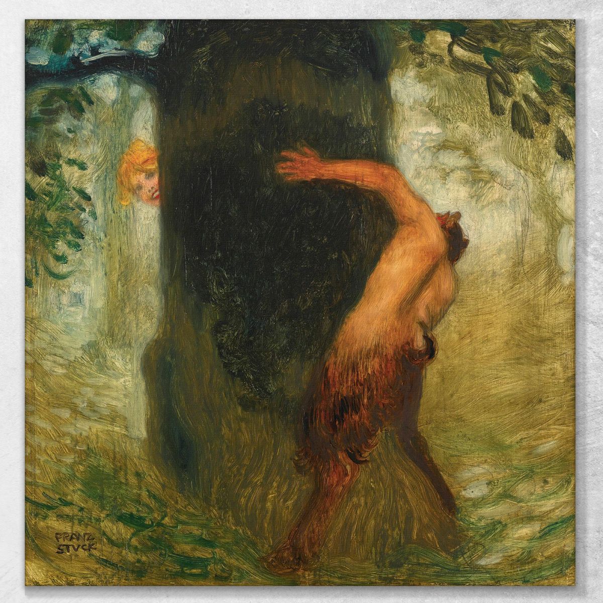 Neckerei La Presa In Giro Franz von Stuck fvs59 quadro stampa su tela