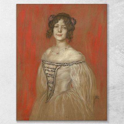 Olga Lindpaintner Franz von Stuck fvs63 quadro stampa su tela