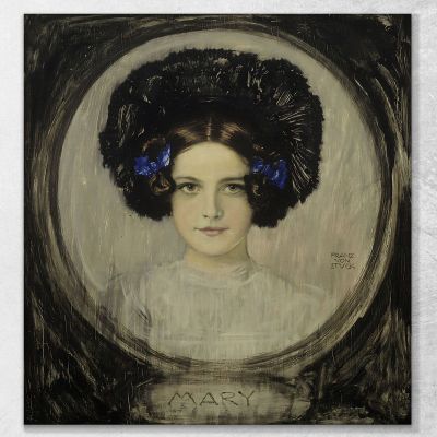 Ritratto Della Figlia Dell'Artista Mary Franz von Stuck fvs71 quadro stampa su tela