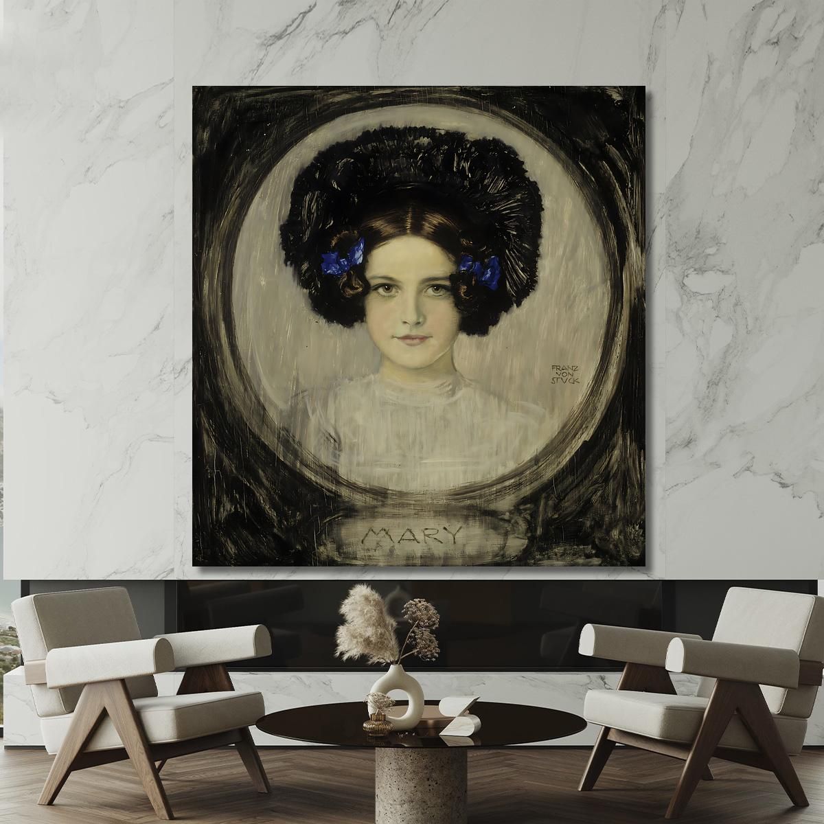 Ritratto Della Figlia Dell'Artista Mary Franz von Stuck fvs71 quadro stampa su tela