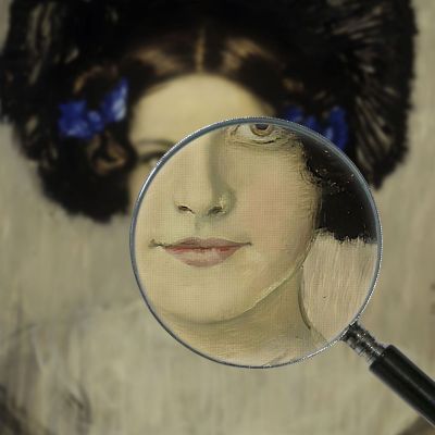 Ritratto Della Figlia Dell'Artista Mary Franz von Stuck fvs71 quadro stampa su tela