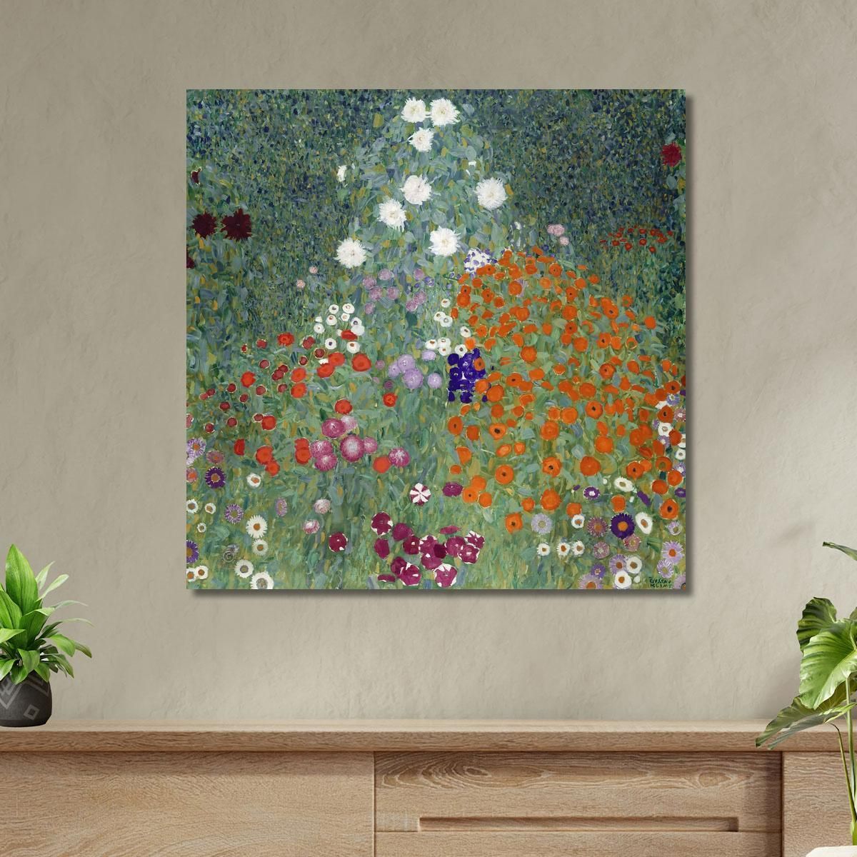 druck gustav klimt - giardino di campagna con girasoli | Kaufen auf Ricardo