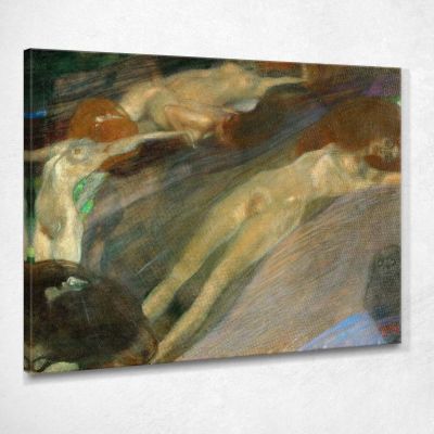 Acqua In Movimento Gustav Klimt kg34 quadro stampa su tela
