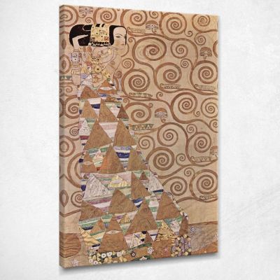 Aspettativa Dall'Albero Della Vita Gustav Klimt kg92 quadro stampa su tela