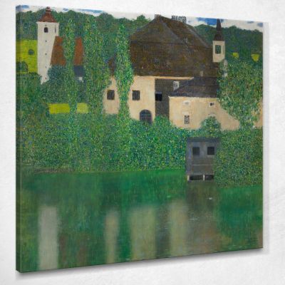 Castello Acquatico Kammer Chateau Vicino Ad Attersee I Gustav Klimt kg144 quadro stampa su tela