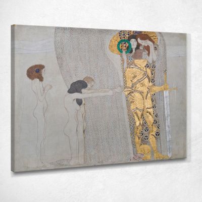 Fregio Di Beethoven Le Sofferenze Della Debole Umanità Gustav Klimt kg145 quadro stampa su tela