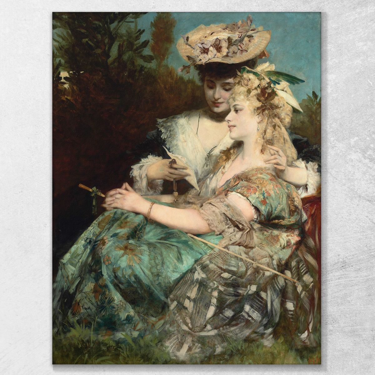 La Lettera D'Amore La Lettera D'Amore Hans Makart hmk13 quadro stampa su tela