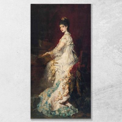 Ritratto Della Contessa Maria Von Dönhoff Hans Makart hmk49 quadro stampa su tela