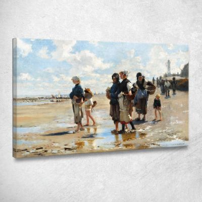 Sulla Strada Per La Pesca John Singer Sargent jss69 quadro stampa su tela