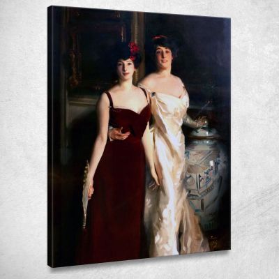 Ena E Betty Figlie Di Asher E Della Signora Wertheimer John Singer Sargent jss70 quadro stampa su tela