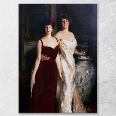 Ena E Betty Figlie Di Asher E Della Signora Wertheimer John Singer Sargent jss70 quadro stampa su tela
