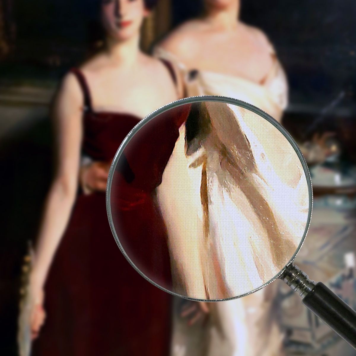 Ena E Betty Figlie Di Asher E Della Signora Wertheimer John Singer Sargent jss70 quadro stampa su tela