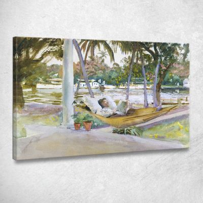 Figura In Amaca Florida John Singer Sargent jss74 quadro stampa su tela