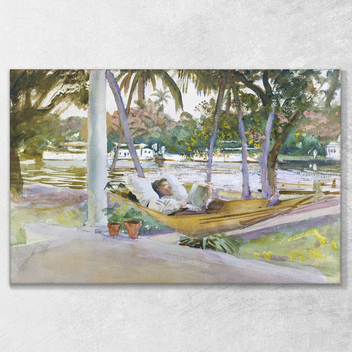 Figura In Amaca Florida John Singer Sargent jss74 quadro stampa su tela