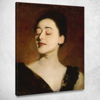Studio Alla Lampada Di Flora Priestley John Singer Sargent jss76 quadro stampa su tela