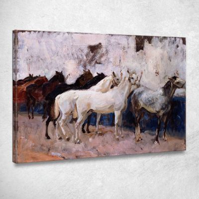 Cavalli A Palma John Singer Sargent jss108 quadro stampa su tela