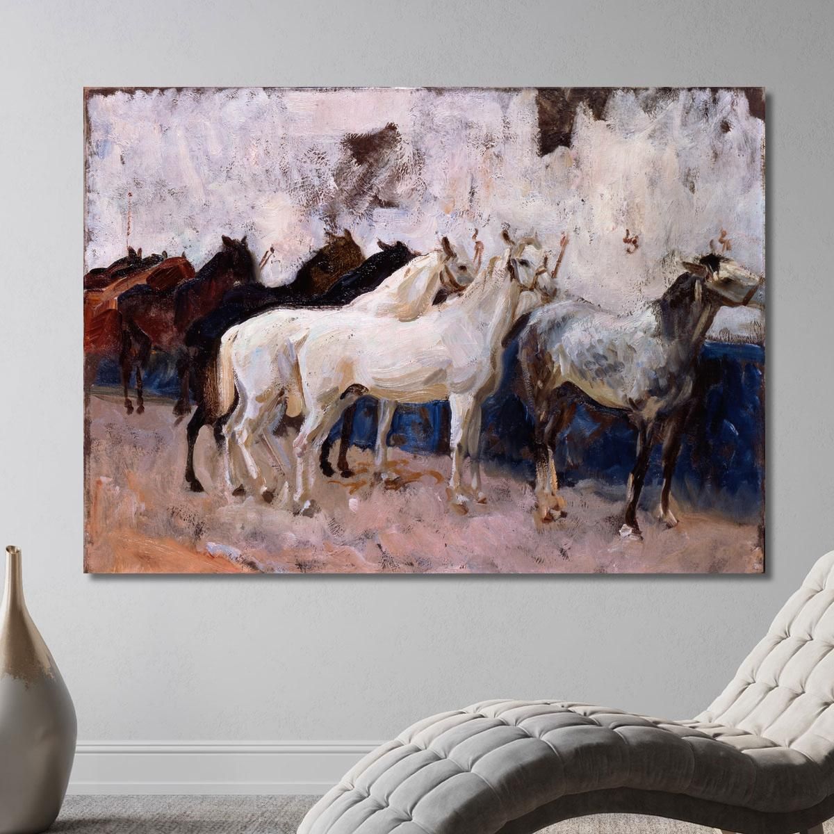 Cavalli A Palma John Singer Sargent jss108 quadro stampa su tela