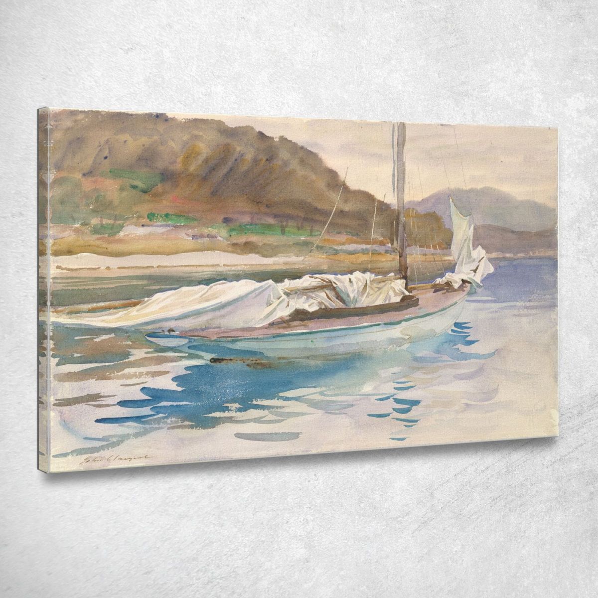 Vele Inattive John Singer Sargent jss110 quadro stampa su tela Vele Inattive John Singer Sargent jss110 quadro stampa su tela
