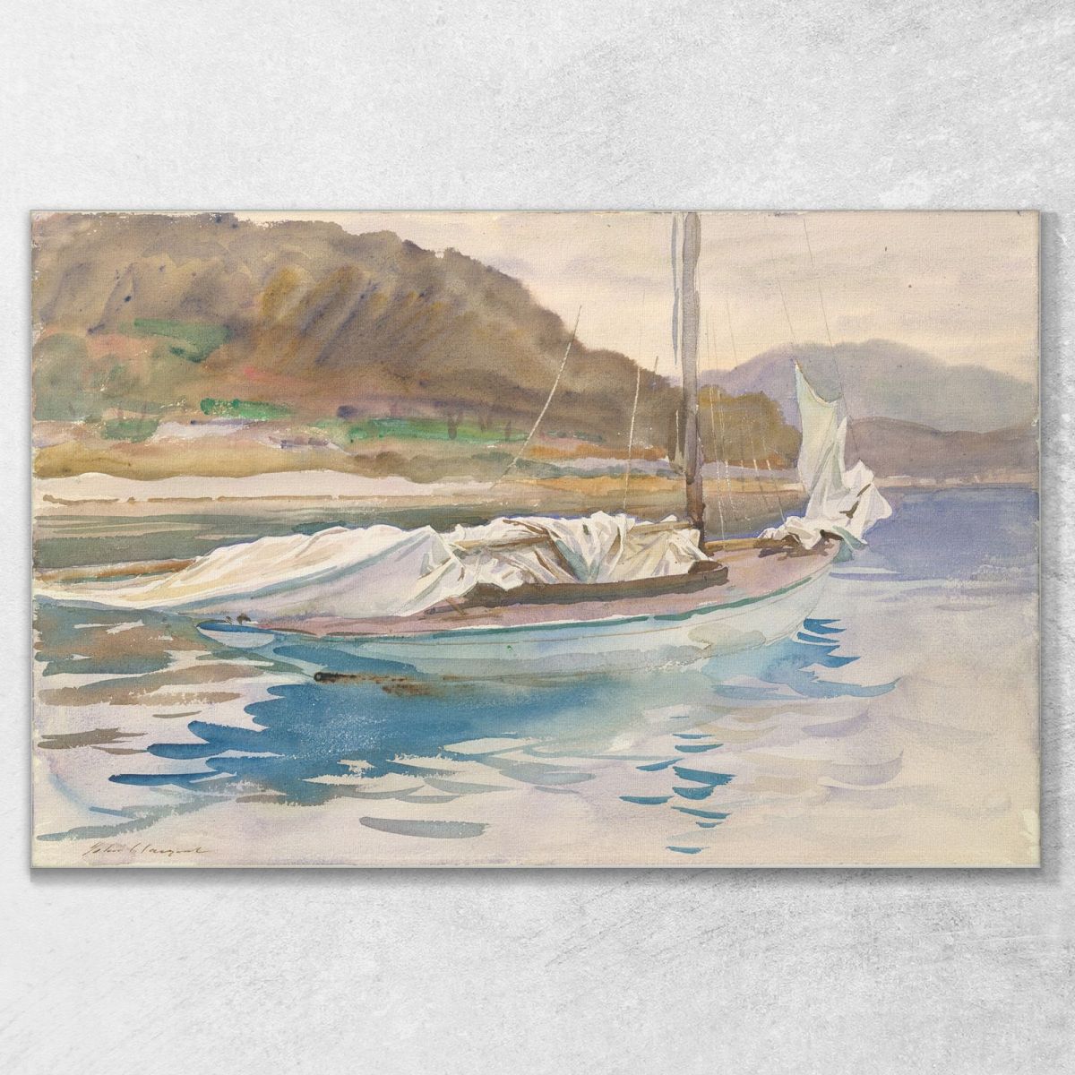 Vele Inattive John Singer Sargent jss110 quadro stampa su tela