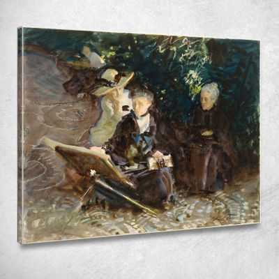 Al Generalife John Singer Sargent jss113 quadro stampa su tela