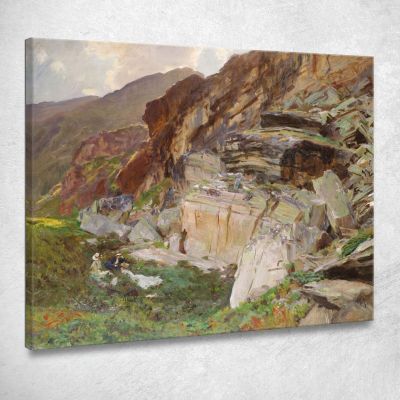 Nella Valle Del Sempione John Singer Sargent jss115 quadro stampa su tela