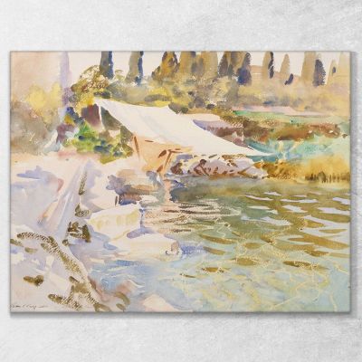Lac De Garde John Singer Sargent, jss128 tableau impression sur toile