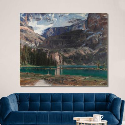 Lago O'Hara John Singer Sargent jss129 quadro stampa su tela Lago O'Hara John Singer Sargent jss129 quadro stampa su tela