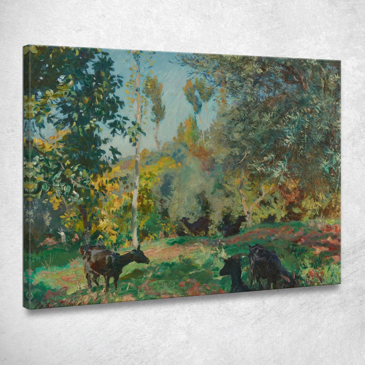 Paesaggio Con Capre John Singer Sargent jss131 quadro stampa su tela Paesaggio Con Capre John Singer Sargent jss131 quadro stampa su tela