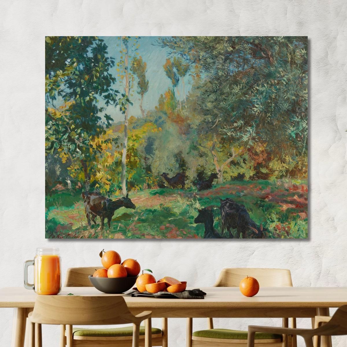 Paesaggio Con Capre John Singer Sargent jss131 quadro stampa su tela