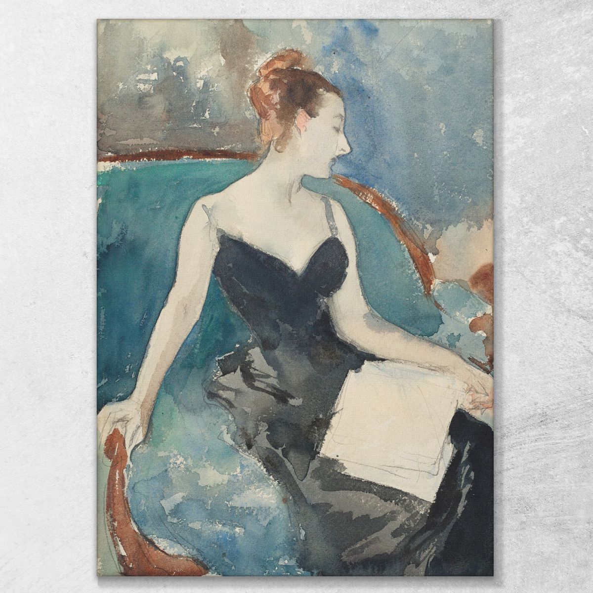 La Signora Gautreau La Signora John Singer Sargent jss142 quadro stampa su tela