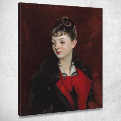 La Signorina Suzanne Poirson John Singer Sargent jss148 quadro stampa su tela
