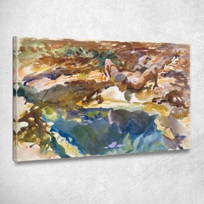 L'Uomo E La Piscina Florida John Singer Sargent jss151 quadro stampa su tela