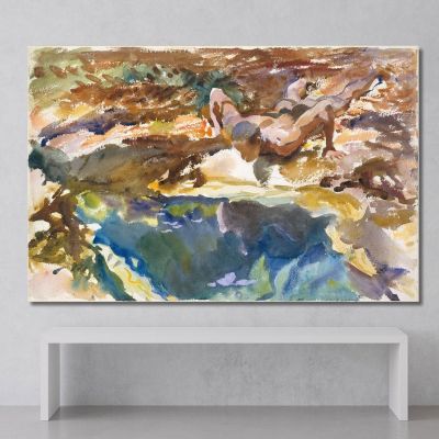 L'Uomo E La Piscina Florida John Singer Sargent jss151 quadro stampa su tela L'Uomo E La Piscina Florida John Singer Sargent jss151 quadro stampa su tela