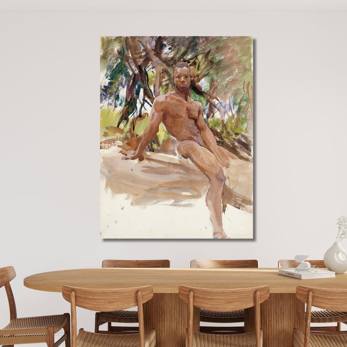 L'Uomo E Gli Alberi Florida John Singer Sargent jss152 quadro stampa su tela