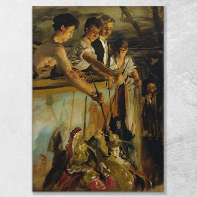 Marionetas John Singer Sargent, jss159 cuadro en lienzo