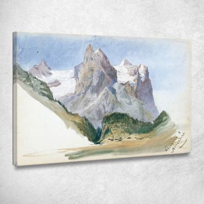 Cervino Dal Ghiacciaio Di Zmutt Zermatt John Singer Sargent jss164 quadro stampa su tela