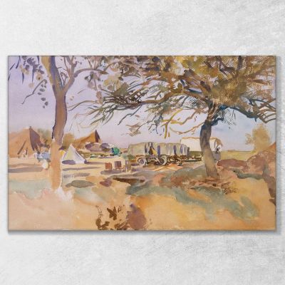 Camp Militaire John Singer Sargent, jss165 tableau impression sur toile