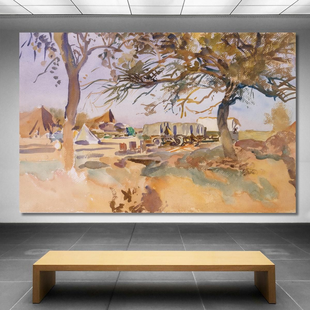 Campo Militare John Singer Sargent jss165 quadro stampa su tela